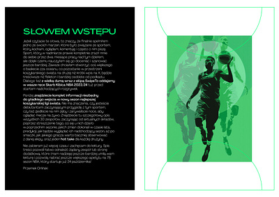 Digital magazine about the NBA for the Internet portal basketball branding digital magazine graphic design illustration layout magazine nba portal ui ux visual identity