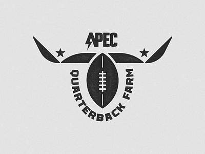 APEC Quarterback Farm Logo logo shirt design sports sports design