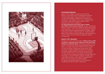 Digital magazine about the NBA for the Internet portal branding graphic design illustration visual