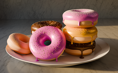 Blender donuts 3d blender donuts
