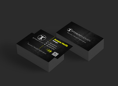 Optimum Therapy Visiting Card brandidentity branding business creative design graphic design illustration logo vector