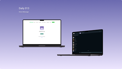 Daily 013 - Direct Message ui