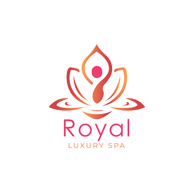 Royal Luxury Spa Logo brandidentity branding business creative design graphic design illustration logo vector