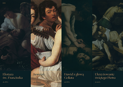 Caravaggio landing page & presentation branding graphic design logo presentation ui ux visual