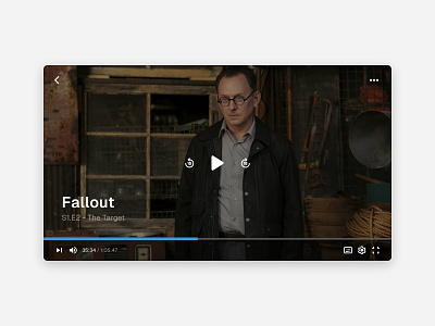 Daily UI - 057 Video Player application daily ui design ui video player