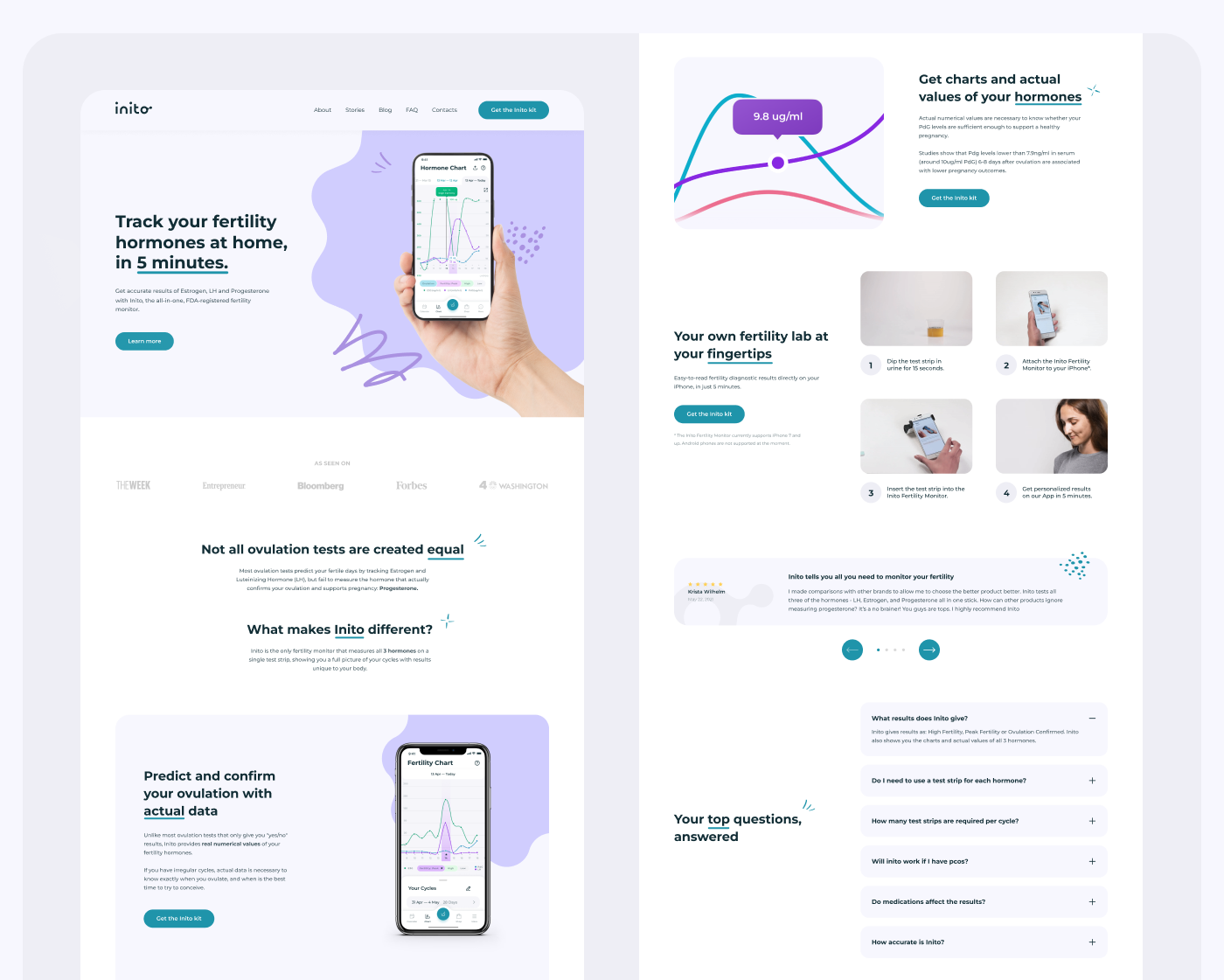 Example of Landing Page Design | Converting UI/UX
