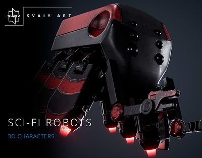 SCI-FI DRONES & ROBOTS | 3D CHARACTERS 3d 3d animation 3d characters 3d modelling game art game assets game ready hard surface sci fi unity unreal engine