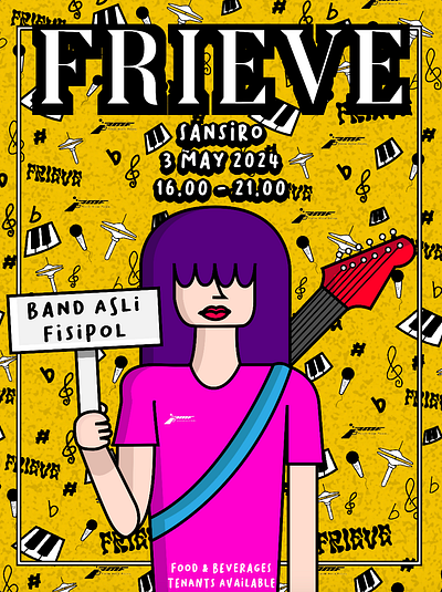 FMF - Frieve 2024 Poster design illustration vector
