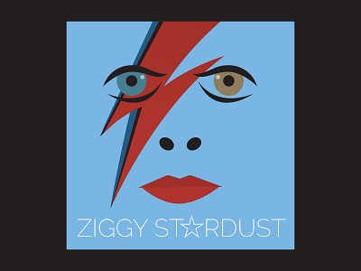 Rock Re-Imagined: Ziggy Stardust albumart david bowie design graphic design hamburg solutions illustration rock n roll rock re imagined vector ziggy stardust