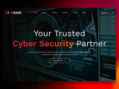Cyber Security Company Website Design branding cyber security cyber security company data breach graphic design logo design threat management web development webdesign website design