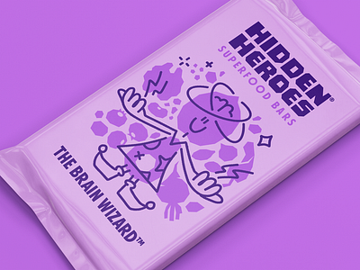 Hidden Heroes Packaging: The Brain Wizard branding character character design design graphic design health illustration kids line logo mascot packaging spot illustration vector