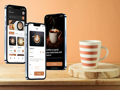 Coffee App UI Design applife coffeeconnoisseur coffeedelivered coffeelovers coffeewithaconscience ethicalbeangoodness findcoffee hashtagtreatyourself ordercoffee riseandgrind riseandgrindinstyle supportlocalcoffee ui