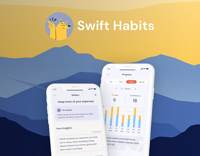 Swift Habits: Crafting an Engaging Landing Page app design landing page ui web development webflow