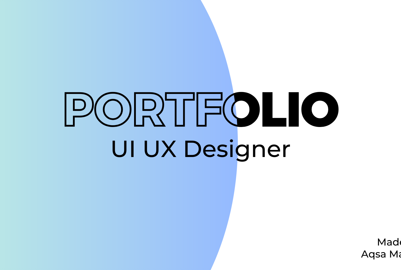 UI/UX Design Portfolio by Aqsa Maqbool on Dribbble