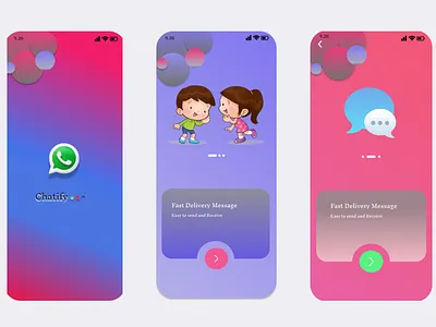 Chatify Application app application chat figma prototype ui ui ux ux