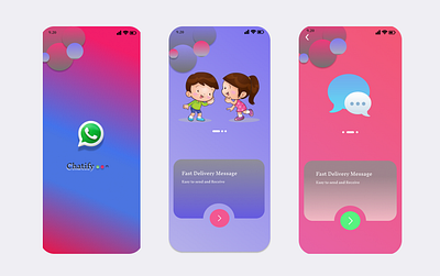 Chatify Application app application chat figma prototype ui ui ux ux