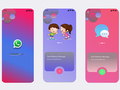 Chatify Application app application chat figma prototype ui ui ux ux