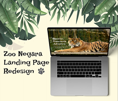 Zoo Negara Landing Page Redesign animation figma graphic design malaysia ui ux