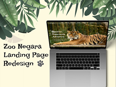 Zoo Negara Landing Page Redesign animation figma graphic design malaysia ui ux