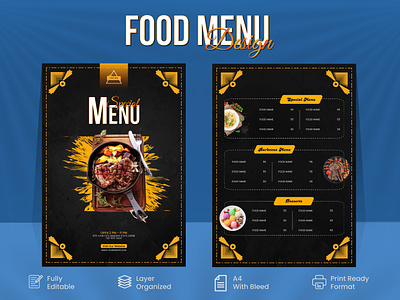 Menu design, food menu creative food menu design food menu design menu menu card menu design modern food menu restaurent menu