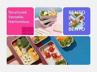UI Bento. Food bento bento ui food freelance grids healthy healthy food japan kyiv open to work structure ui uiux ux web design