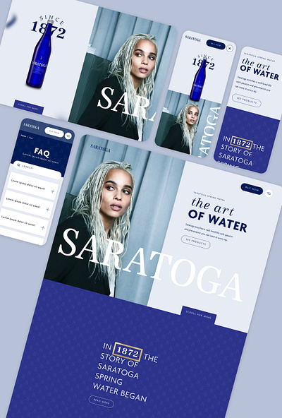 Saratoga Refresh: Luxury Redesign design mobile design typography ui ui design web design website design