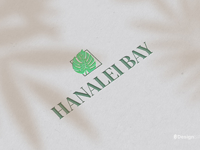 Hanalei Bay LLC Logo Design brand brand design branding gobo lights hanalei bay leaf leaf logo logo logo design shadow overlays