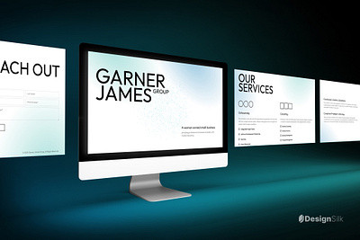 Garner James Group Website Redesign clean consulting framer minimalist simple ui uiux ux web web design website white woman owned business