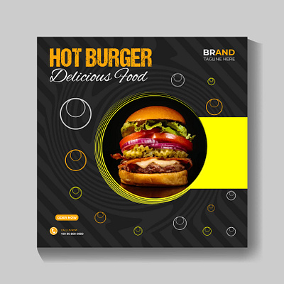 Food Social Media Post Template Design business card facebook cover design flyer design flyer menu food design graphic design logo menu design rollup banner social media post