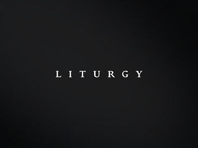Liturgy branding creative direction logo title