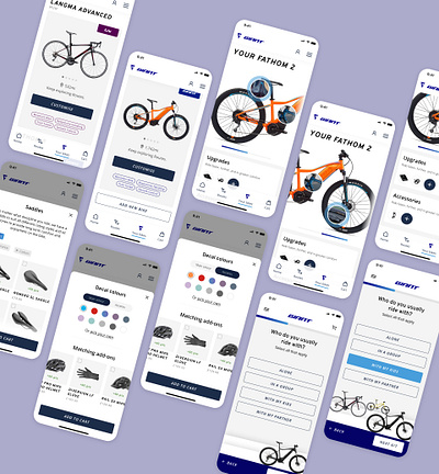 Giant Bikes: Product Immersion design mobile design pdp product quiz selector ui ui design web design website design