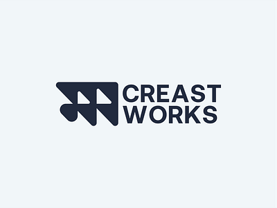 Crest Works branding design illustration letter mark logo design logo logo design logo design inspiration logo design inspirations logo inspiration ui