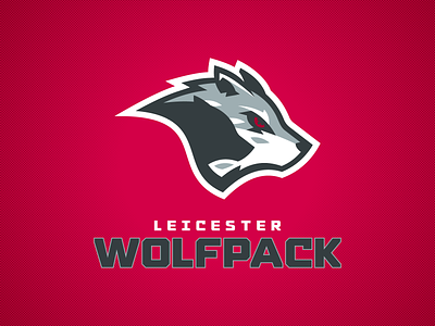 Leicester Wolfpack branding design england football graphic design great britain illustration leicester leicestershire logo united kingdom wolf wolf pack wolves
