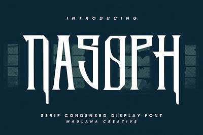 Nasoph Serif Condensed Display Font animation branding font fonts graphic design logo nostalgic