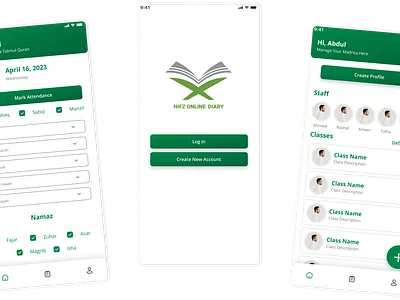 HIFZ ONLINE DAIRY graphic design logo ui ux