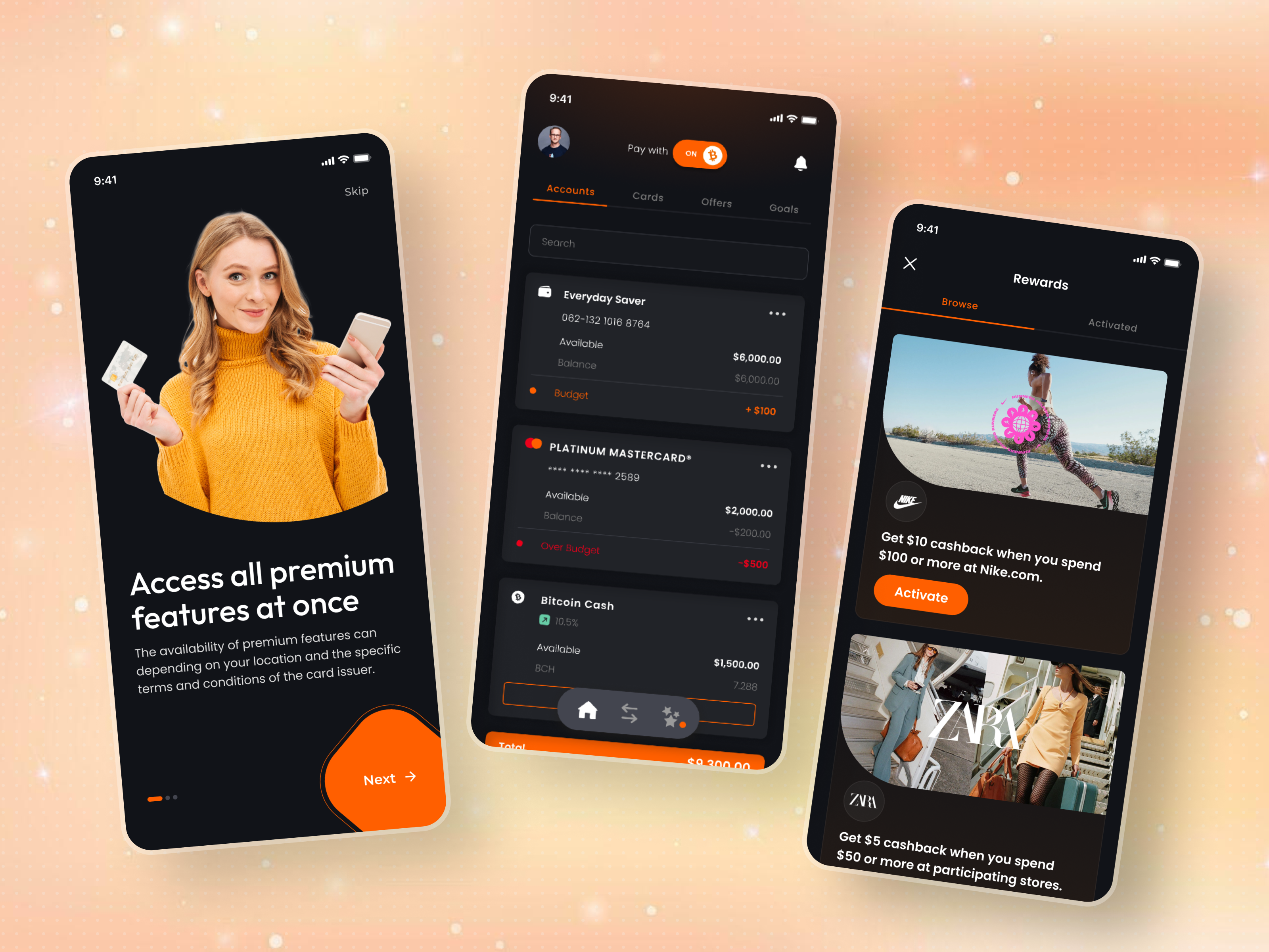 Financial Mobile App UI application branding design figma finance financial graphic design mobile mobile app product drsin ui uiux ux