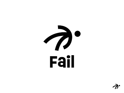 Fail brand branding design fail fail logo fall forsale logo identity logo logo design logotype minimal modern logo people person simple logo slip