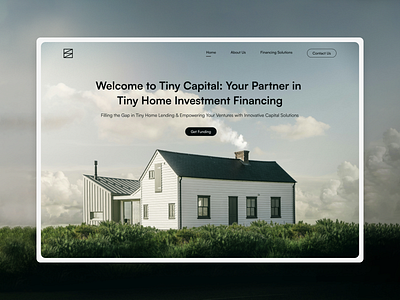Tiny Capital: Landing Page figma figma design landing page real estate real estate website tiny house ui ui design uiux ux ux design web design website design