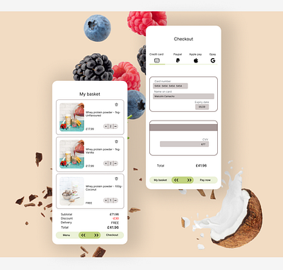 Daily UI :: 002 Credit card checkout app daily ui :: 002 design graphic design ui ux