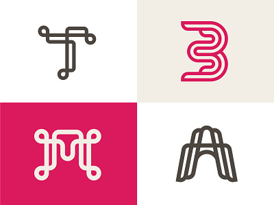 Modern Letters-2024 alphabet letter monogram