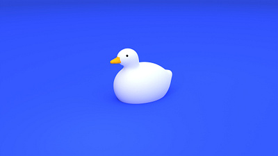 Duck 3d 3dart cute