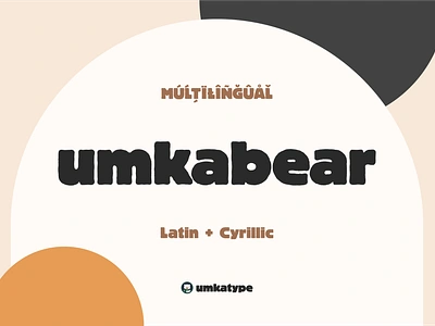 UmkaBear Cute Display Font bold font branding font cartoon font cheerful font childbook font chubby font chunky font cute font cyrillic design eroded cyrillic eroded font fun font illustration modern type multilingual russian sans serif type кириллица