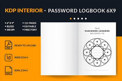 Password LogBook Interior for Amazon KDP interior interior kdp kdp print