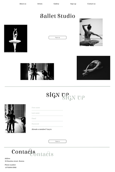 Ballet Home Page