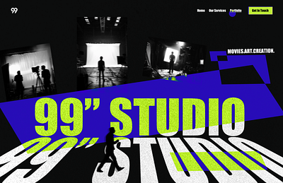 99"Studio - Movie Studio graphic design ui