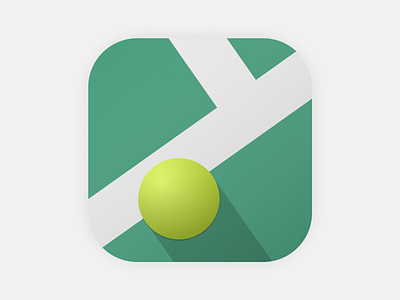 DailyUI #005 - App Icon 005 app app icon court dailyui green icon illustration sports tennis yellow
