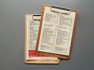 The minimalist menu of the restaurant design graphic design minimal typography
