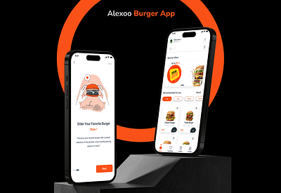 Burger App Design burger app inspirtation mobile app restaurant ui ux ux desgin