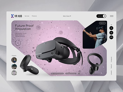 Virtual Reality Headset ar headset illustration interface intuitive reality user friendly ux virtual vr