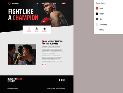 Gymnasium branding figmapro gymnasticsite ui wireframing wordpress